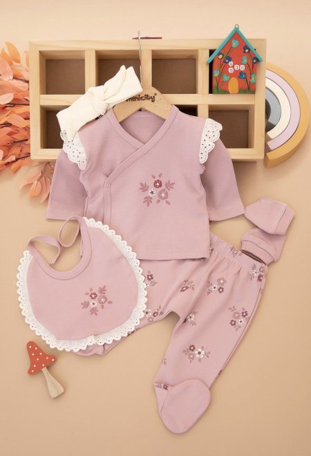 طقم بيبي قطن 5 قطع