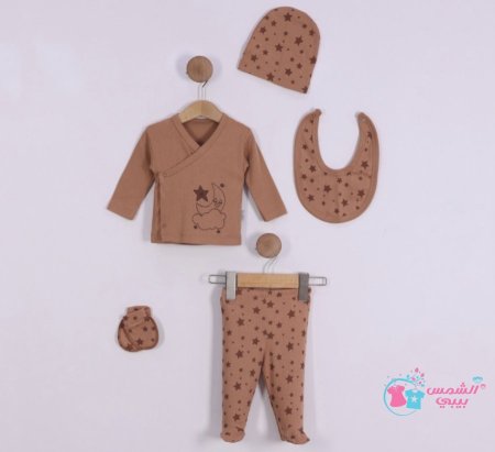 طقم بيبي قطن 5 قطع
