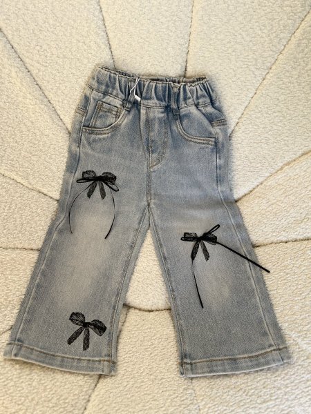 بنطلون جينز بناتي اجر عريضة