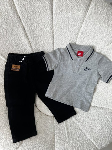 طقم بلوزة نايك وبنطلون جينز