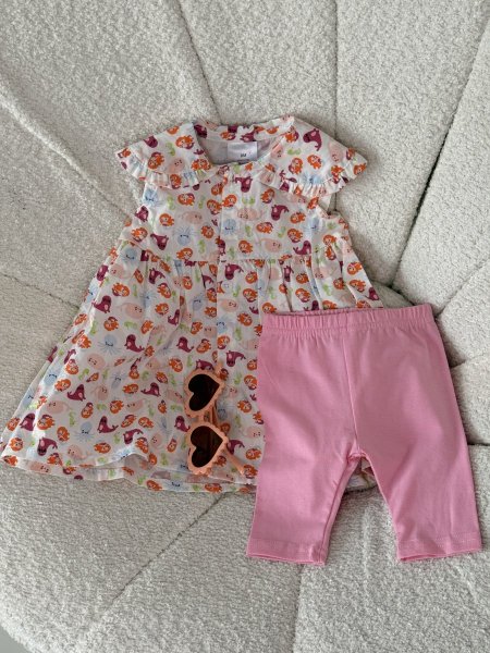 طقم بناتي مع نضارة 