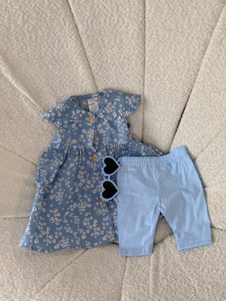 طقم بناتي مع نضارة