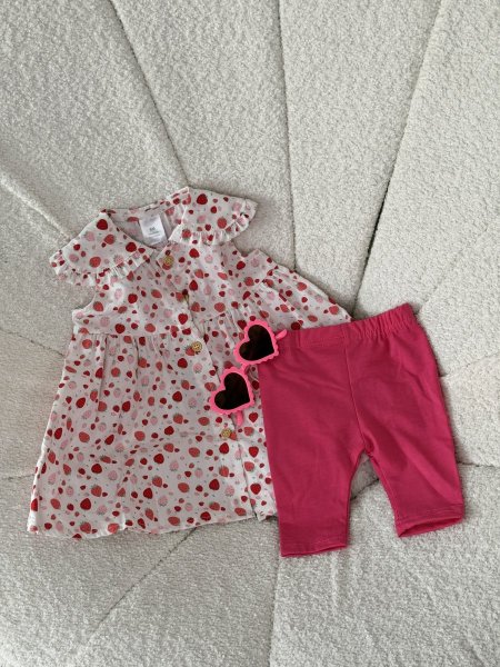 طقم بناتي مع نضارة 