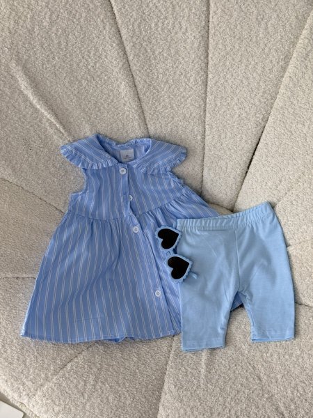 طقم بناتي مع نضارة 