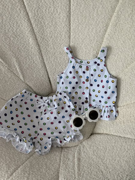 طقم بناتي مع نضارة 