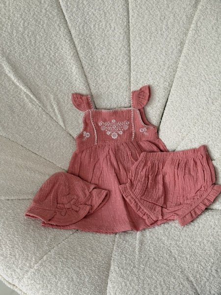 فستان بناتي 3 قطع