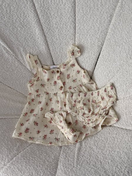 فستان بناتي مع بندانه