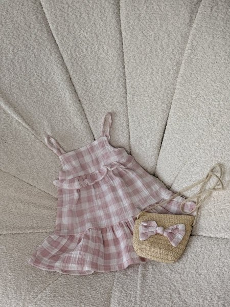 فستان مع شنته قش