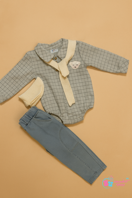 طقم ولادي مميز 3 قطع