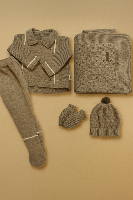 طقم مستشفى صوف 5 قطع ناعم