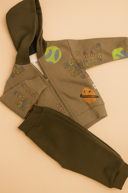 بدله عملي 3 قطع شتوي عمر 6 ل 24 شهر