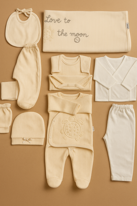 طقم بيبي مستشفى قطن 10 قطع