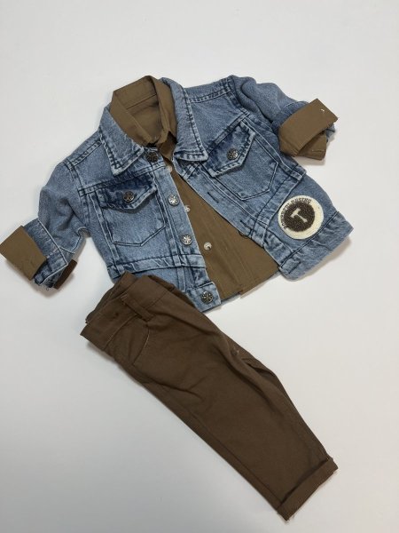 قطم جينز ولادي 3 قطع