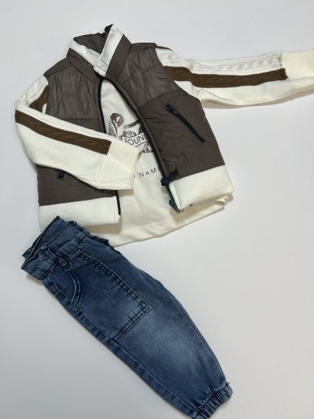 طقم ولادي ڤيست 3 قطع