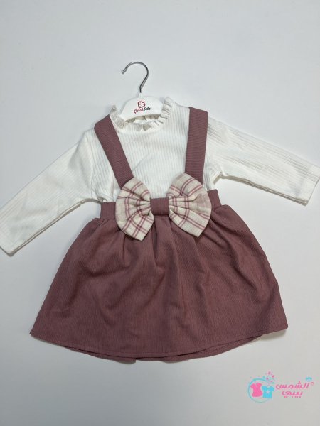 فستان بناتي 2قطعة ألوان متعددة