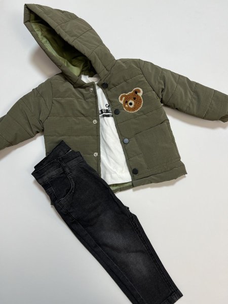 طقم ولادي سترة نفخ 3 قطع