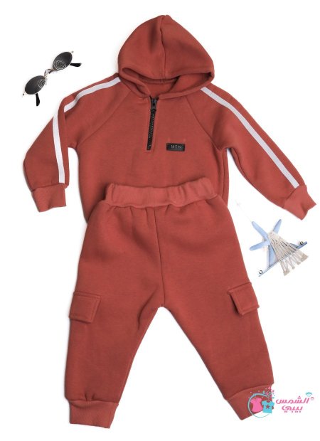 بدله عملي شتوي مبطن عمر 6 ل 24 اشهر