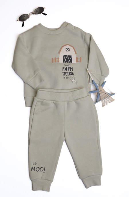 بدله عملي شتوي مبطن عمر 6 ل 24 شهر