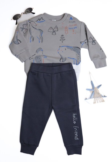 بدله عملي شتوي مبطن عمر 6 ل 24 شهر