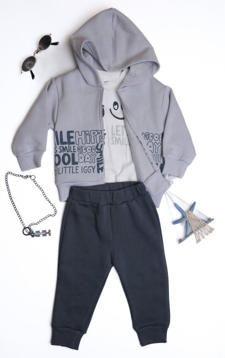 بدله ولادي 3 قطع شتوي عمر 6 ل 24 شهر