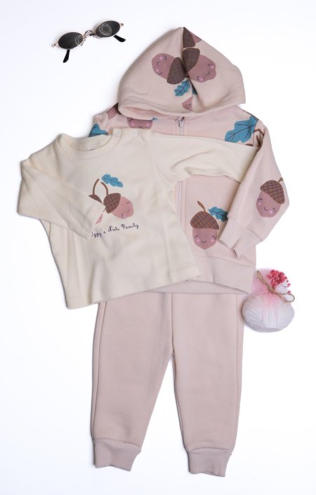 بدله عملي 3 قطع شتوي عمر 6 ل 24 شهر