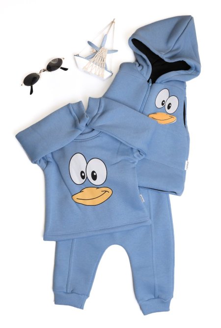 بدله عمل 3 قطع مبطن شتوي عمر 6 ل 24 شهر