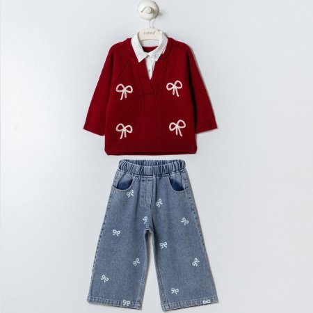 طقم بناتي صوف دافي وتقيل