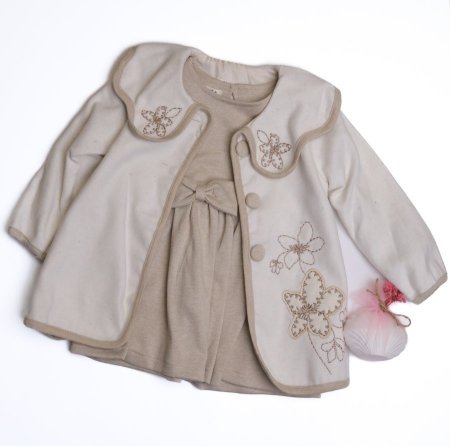 فستان بناتي شتوي تقيلة 2 قطعة