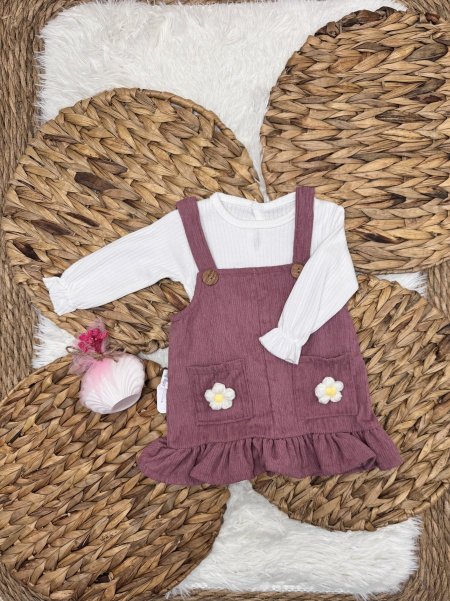 فستان بناتي دافي 2 قطعة